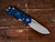 Rick Hinderer Knives Halftrack-Slicer-Stonewash Blue-Orange G10 RHK-248