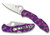 Spyderco Delica® 4 FRN Pink/Purple Zome Exclusive C11ZFPN