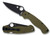 Spyderco Para Military™ 2 G-10 OD Green Black Blade Exclusive C81GPGRBK2