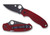 Spyderco Para™ 3 G-10 Red CPM 4V Black Blade Exclusive C223GRDBK