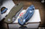Rick Hinderer Knives XM-18 Skinner Green G10-Blue 3″ Stonewash