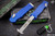 Heretic Knives Hydra Blue OTF Automatic Knife 3.6" Tanto Stonewash