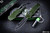 Heretic Knives Hydra Battleworn Green OTF 3.6" S/E Battleworn Black
