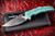 Massdrop X GAVKO Thresher Aqua Titanium Frame Lock Knife 3.5" Satin (Preowned)