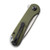 CIVIVI Elementum Flipper Knife OD Green G10 Handle (2.96'' Satin D2) C907E