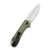 CIVIVI Elementum Flipper Knife OD Green G10 Handle (2.96'' Satin D2) C907E