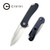 CIVIVI Elementum Flipper Knife Black Ebony Wood Handle (2.96'' Satin D2) C907D