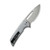 CIVIVI Odium Flipper Knife Gray G10 Handle (2.65" Stonewashed D2) C2010A