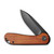 CIVIVI Elementum Flipper Knife Cuibourtia Wood 3'' D2 Black Stonewashed Drop Point C907U