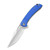 CIVIVI Dogma Flipper Knife Blue G10 Handle (3.46'' Satin D2) C2005C