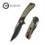 CIVIVI Dogma Flipper Knife Black Polished Brass Handle (3.46'' Black Stonewashed D2) C2005E