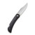CIVIVI Rustic Gent Lock Back Knife Black Micarta Handle With Carbon Fiber Bolster (2.97" Satin D2) C914D