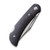 CIVIVI Rustic Gent Lock Back Knife Black Micarta Handle With Carbon Fiber Bolster (2.97" Satin D2) C914D