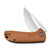 CIVIVI  Durus Flipper Knife Brown G10 Handle (3'' Satin D2) C906B