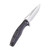 civivi Wyvern Liner Lock Knife Black Fiber-glass Reinforced Nylon Handle (3.45'' Satin D2) C902B
