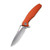 CIVIVI Wyvern Liner Lock Knife Orange Fiber-glass Reinforced Nylon Handle (3.45'' Satin D2) C902D