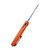 CIVIVI Wyvern Liner Lock Knife Orange Fiber-glass Reinforced Nylon Handle (3.45'' Satin D2) C902D