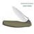 CIVIVI Wyvern Liner Lock Knife OD Green Fiber-glass Reinforced Nylon Handle (3.45'' Satin D2) C902A