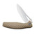 CIVIVI Wyvern Liner Lock Knife Tan Fiber-glass Reinforced Nylon Handle (3.45'' Satin D2) C902C