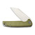 CIVIVI Brigand Flipper Knife Green G10 Handle (3.46” Satin D2) C909A