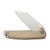 CIVIVI Brigand Flipper Knife Tan G10 Handle (3.46” Satin D2) C909B
