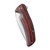 CIVIVI Incite Flipper Knife Layered Red G10 and Carbon Fiber Handle (3.7'' Satin D2) C908C