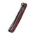 CIVIVI Incite Flipper Knife Layered Red G10 and Carbon Fiber Handle (3.7'' Satin D2) C908C