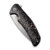 CIVIVI Incite Flipper Knife Shredded Carbon Fiber And Copper Shred In Clear Resin Handle (3.7'' Damascus) C908DS-2
