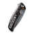 CIVIVI Incite Flipper Knife Shredded Carbon Fiber And Copper Shred In Clear Resin Handle (3.7'' Damascus) C908DS-2