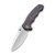 CIVIVI Hooligan Thumb Studs Knife Dark Hazel Micarta Handle (2.98'' Satin D2) C913B