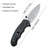 CIVIVI Hooligan Thumb Studs Knife Black G10 Handle (2.98'' Damascus) C913DS-1