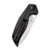 CIVIVI Anthropos Flipper Knife Black G10 with Carbon Fiber Overlay (3.25'' Satin D2) C903C