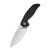 CIVIVI Anthropos Flipper Knife Black G10 with Carbon Fiber Overlay (3.25'' Satin D2) C903C