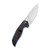 CIVIVI Anthropos Flipper Knife Blue G10 Handle with Carbon Fiber Overlay (3.25'' Satin D2) C903B