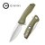 CIVIVI Baklash Flipper Knife OD Green G10 Handle (3.5'' Satin 9Cr18MoV) C801A