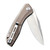 CIVIVI Baklash Flipper Knife Tan G10 Handle (3.5'' Satin 9Cr18MoV) C801B