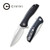 CIVIVI Baklash Flipper Knife Black G10 Handle (3.5'' Satin 9Cr18MoV) C801C