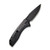 CIVIVI Baklash Flipper Knife Black G10 with Carbon Fiber Overlay Handle (3.5'' Black Stonewashed 9Cr18MoV) C801I