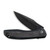 CIVIVI Baklash Flipper Knife Black G10 with Carbon Fiber Overlay Handle (3.5'' Black Stonewashed 9Cr18MoV) C801I