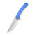 CIVIVI Asticus Flipper Knife Blue G10 Handle (3.80'' Satin D2) C2002C