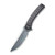 CIVIVI Asticus Flipper Knife Twill Carbon Fiber Overlay On Black G10 Handle (3.80'' Damascus) C2002DS-1