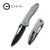 CIVIVI Picaro Thumb Studs Knife Gray Coarse G10 Handle (3.94" Black stonewashed D2) C916C