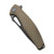 CIVIVI  Wyvern Liner Lock Knife Tan Fiber-glass Reinforced Nylon Handle (3.45'' Black Stonewashed D2) C902F