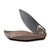 CIVIVI Anthropos Flipper Knife Black Stonewashed Copper Handle (3.25''Damascus) C903DS-3