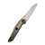 CIVIVI McKenna Front Flipper Knife Black Stonewashed Brass Handle (2.92'' Gray Stonewashed 154CM) C905D