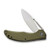 CIVIVI Vexer Flipper Knife OD Green Coarse G10 Handle (3.96'' Satin D2) C915A