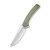 CIVIVI Asticus Flipper Knife OD Green G10 Handle (3.80'' Satin D2) C2002A