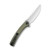 CIVIVI Asticus Flipper Knife OD Green G10 Handle (3.80'' Satin D2) C2002A