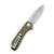 CIVIVI Blade HQ Exclusives SKU - Elementum Flipper Knife Green Micarta Handle (2.96'' Stonewashed CPM S35VN) C907P