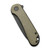 CIVIVI Blade HQ Exclusives SKU - Elementum Flipper Knife Green Micarta Handle (2.96'' Black Stonewashed CPM S35VN) C907Q